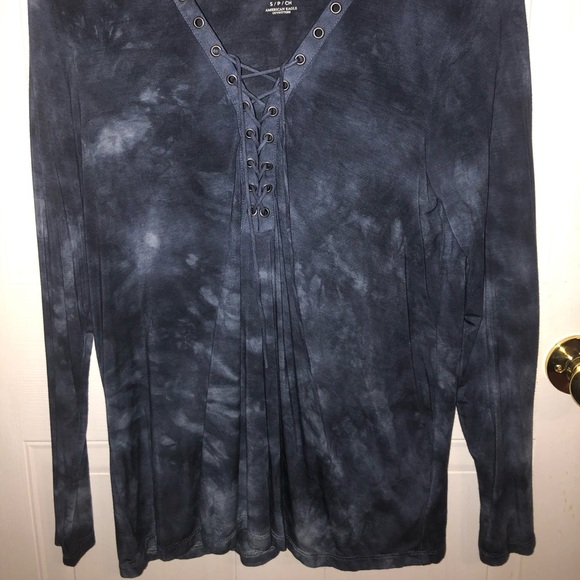 Blue ombré american eagle long sleeve - Picture 2 of 2